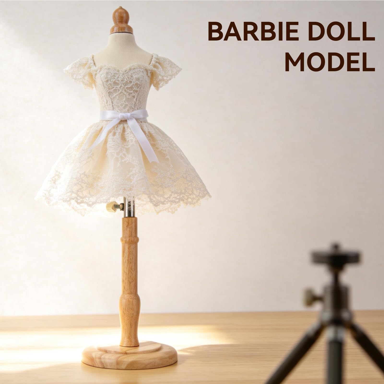 Forme de Robe pour Enfant avec Base en Bois, Corps de Torse de Mannequin avec Support en Bois réglable, Buste de Corps de Mannequin pour présentation de Robe, Conception de