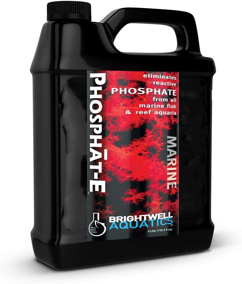Brightwell Aquatics Phosphat-E - Liquid Phosphate Remover for Marine Fish and Reef Aquarium, 4-l