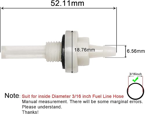 Miniatura 5 de JMCHstore Kit de Reemplazo de Filtro de Junta de Tapa de Tanque de Combustible para Predator 212cc, Juego de Filtro de Gas para Coleman CT200U
