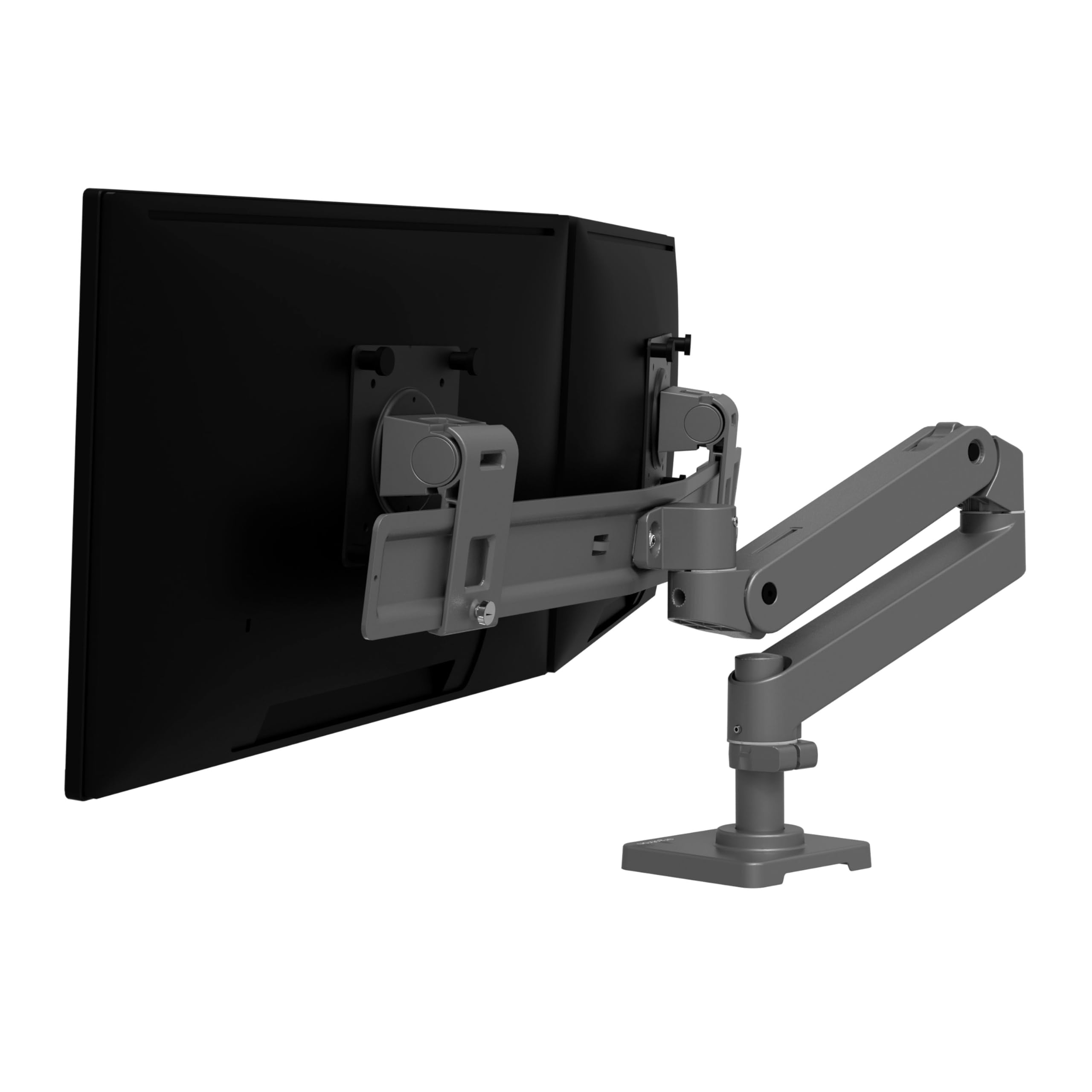 Ergotron LX Pro Dual Direct Monitor Arm, VESA-Tischhalterung für 2 Monitore je bis zu 27", 4,3 kg, Constant Force Technologie, 10 Jahre Garantie, Grau - 45-684-293