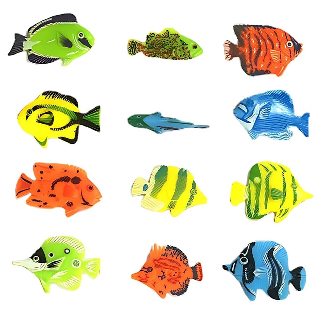 20 Stck Schwimmende Knstliche Aquarium Fische  Realistische Bewegliche  Plastikfische Fr Tropisches Aquarium Dekoration