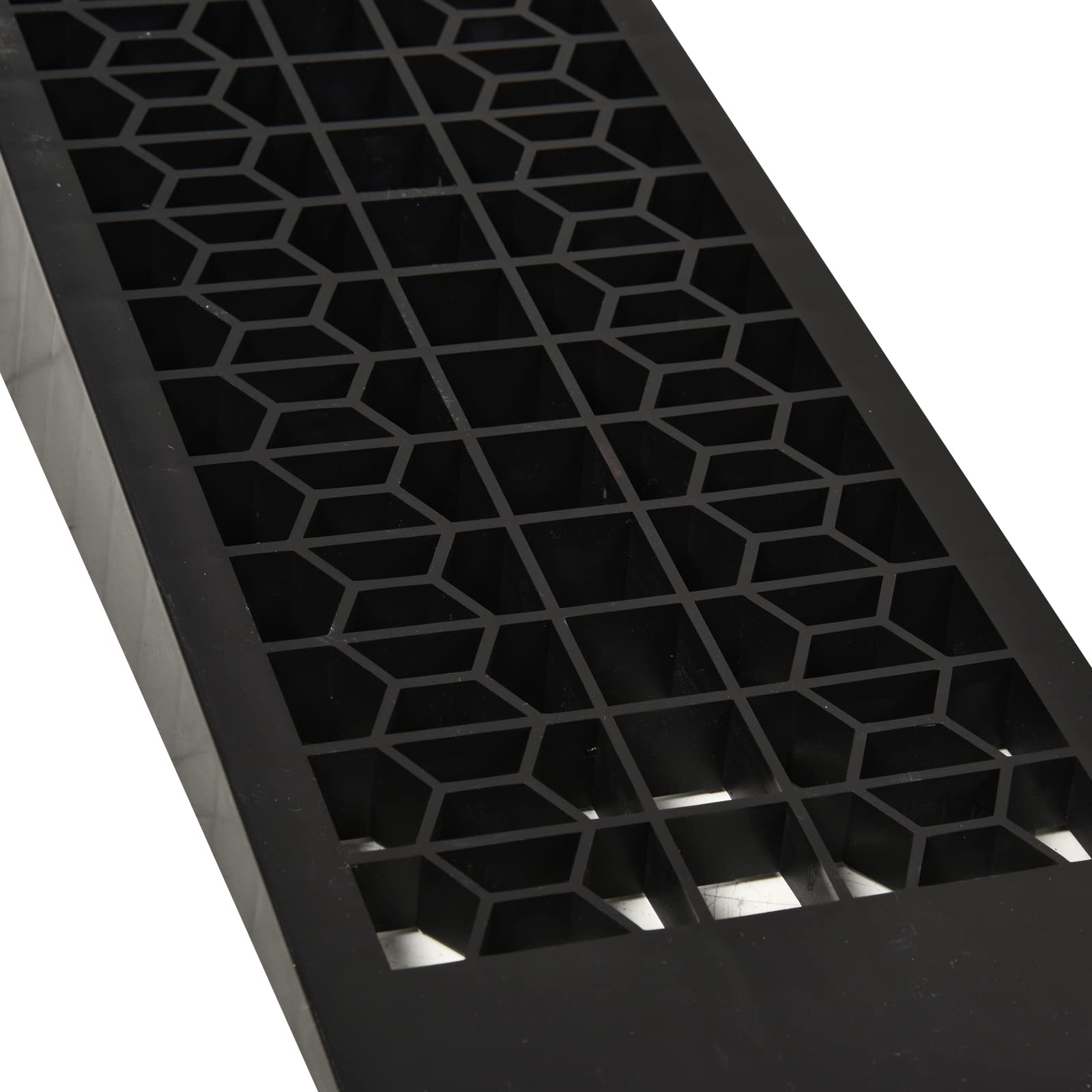 HOMCOM Rampa najazdowa 2-częściowy zestaw 3T PP 70x19,5x7,8cm Czarna | Rampa progowa, rampa krawężnikowa, rampy gumowe