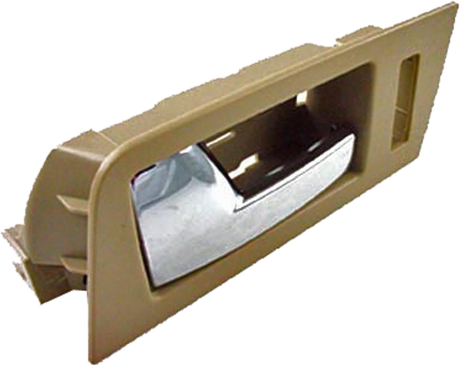 Dorman 81763 Front Driver Side Interior Door Handle Compatible with Select Ford/Mercury Models, Beige; Chrome Lever