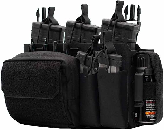 Shellback Tactical Patrol Max Placard for Plate Carriers, Multicam, Squadron Nylon, MOLLE Compatible, Triple M4 Mag Pouches