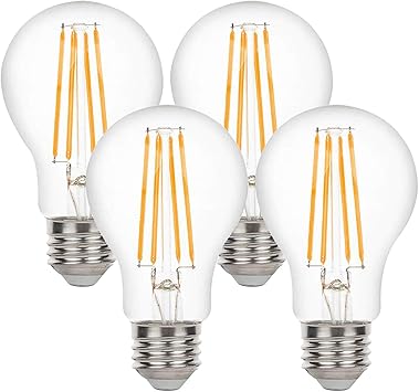 Yueximei A19 Dusk To Dawn Light Sensor Led Bulb Filament Lamp 6w 60w Equivalent E26 2700k 650 Lumens Auto On Off Indoor Outdoor Lighting Lamp For Porch Garage 4 Pack Home Yueximei A19 Dusk To Dawn Light Sensor Led Bulb Filament Lamp 6w 60w Equivalent E26 2700k 650 Lumens Auto On Off Indoor Outdoor Lighting Lamp For Porch Garage 4 Pack Home