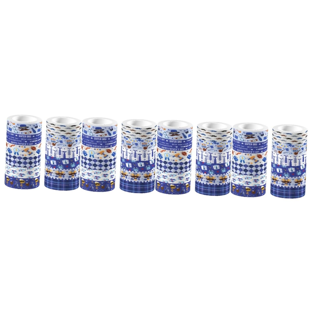 NUOBESTY 48rollos Cinta Washi Para Cinta Autoadhesiva Transparente Para Scrapbooking y Manualidades Del Día Del
