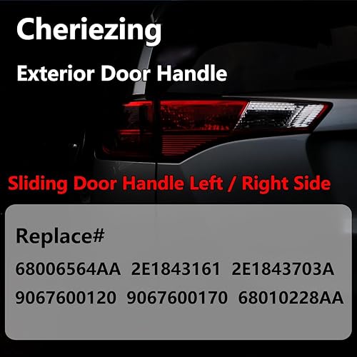 Miniatura 6 de Manija exterior exterior para puerta compatible con Mercedes Benz Sprinter Dodge Sprinter 2500 3500 VW Crafter Van (deslizante RLRR)