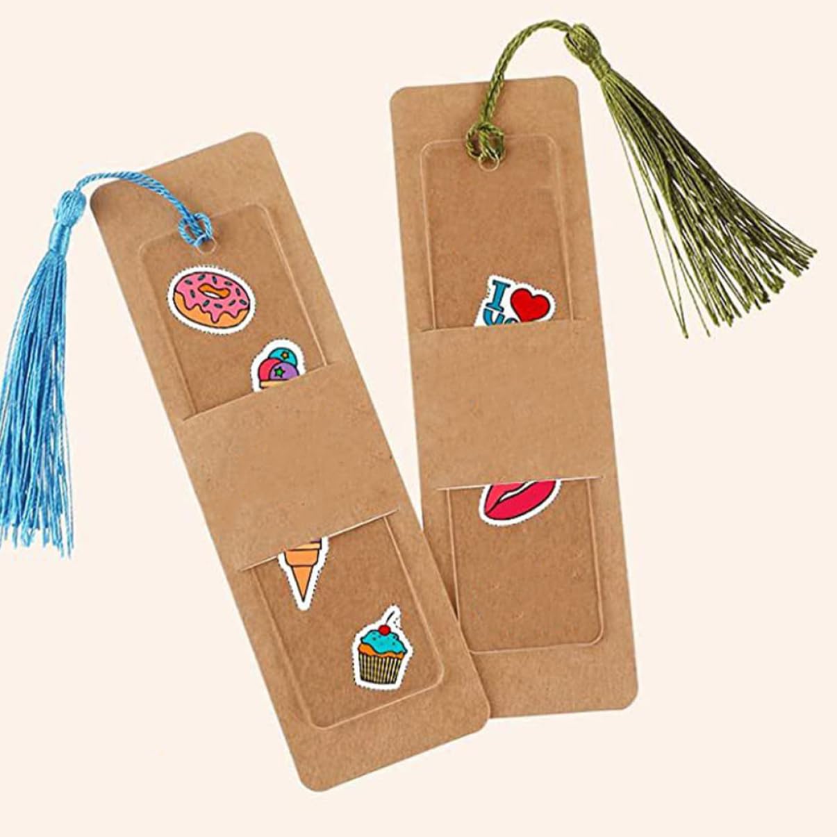 DOITOOL 120 Set Segnalibri Acrilici Vuoti con Nappe Segnalibri Creativi per Amanti Dei Libri per Progetti Te e Regali