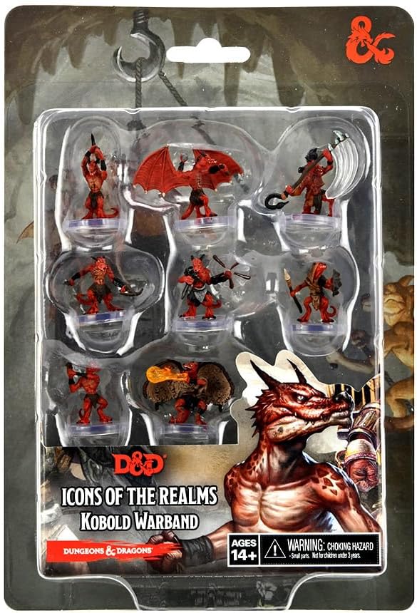 WizKids D&D Icons of the Realms: Kobold Warband | Tabletop RPG Miniatures