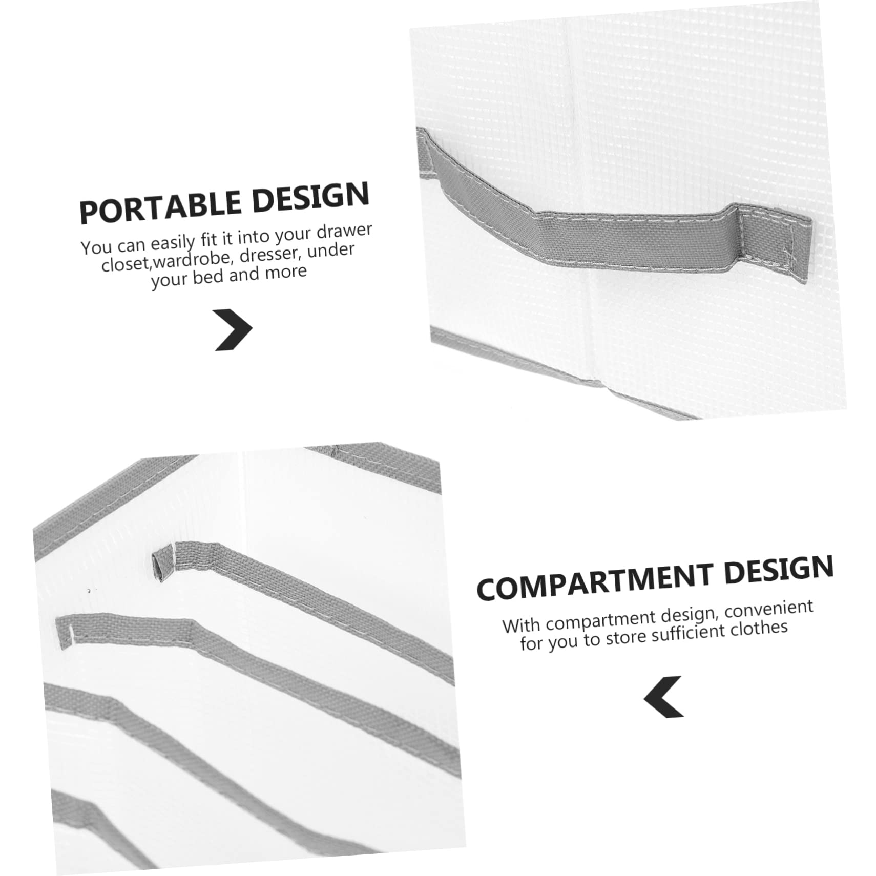 3pezzi Organizer Vestiti Scomparti Contenitore Pieghevole Per Armadio Scatola Per Riporre Abiti e Oggetti in Casa e Camera Da Letto Resistente e Lavabile