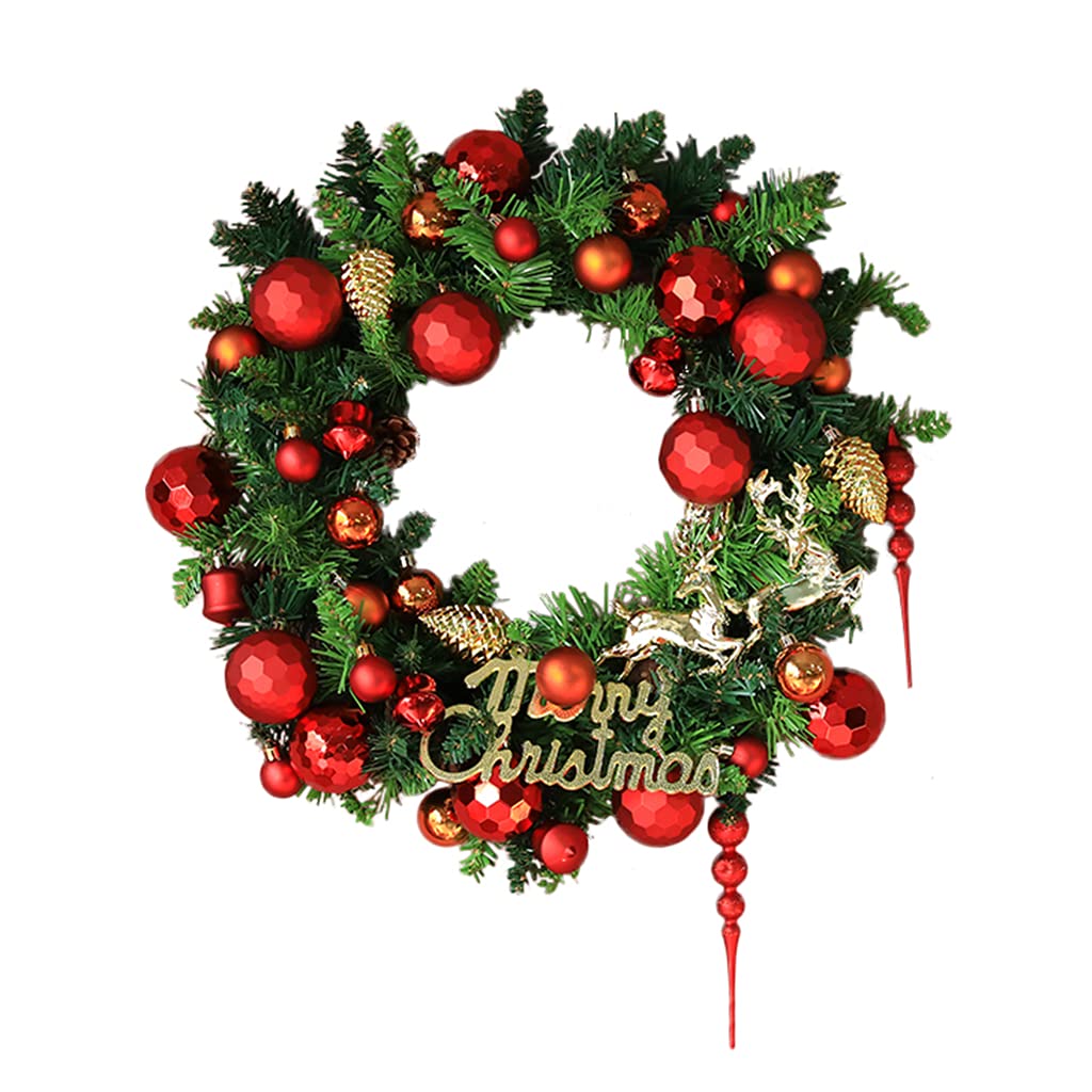 Guirlande de Noël de vitrine cônes de pin baies couronne décoration maison
