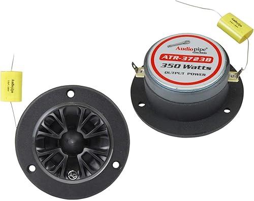 Audiopipe Super Tweeters Titanium Bullet Super Tweeters, 350W, 4 Ohm, Bocina de Aluminio de 3.75"