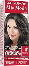 Kit Tonalizante Castanho Claro 50 120G - Alta Moda