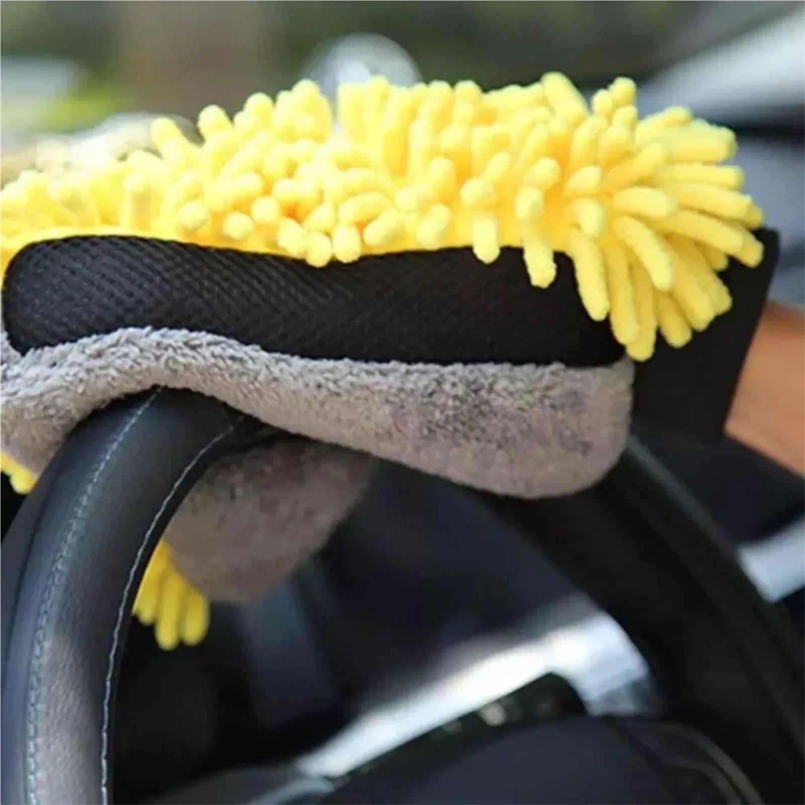 Autowaschhandschuh 10 Stück Mikrofaser-Autowaschhandschuhe, wasserdicht, weich, Kratzfest, Korallenmuster, for die Autoreinigung und Detailpflege