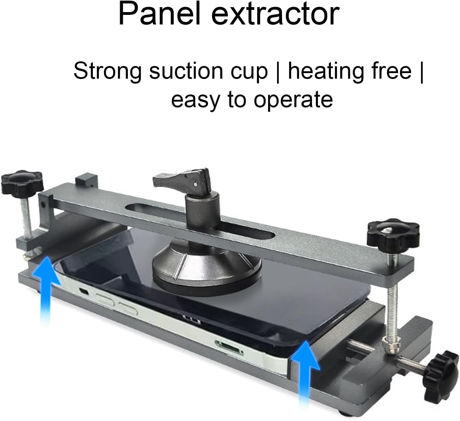Strumento per la separazione dello schermo LCD senza calore per riparazioni di smartphone, con forte ventosa e lega di alluminio.