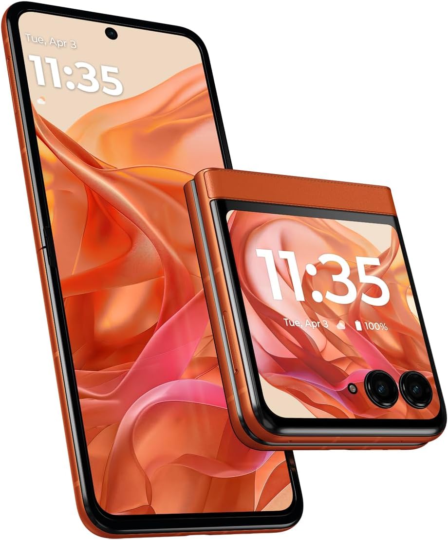 Motorola razr | 2024 | Unlocked | Made for US 8/256GB | 50MP Camera | Spritz Orange