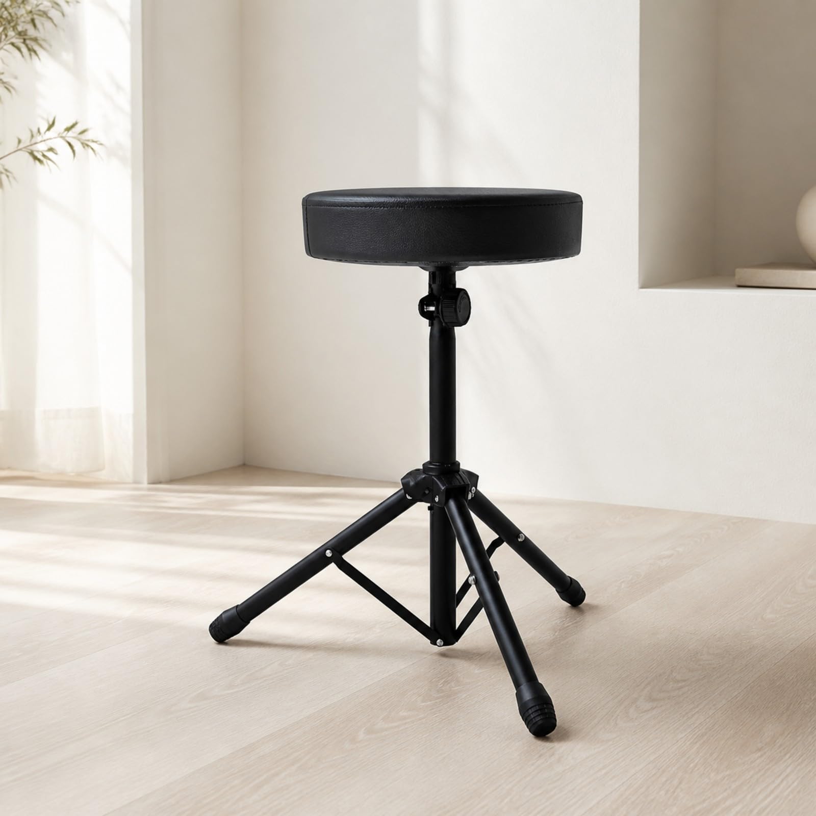 harayaa Schlagzeughock mit gepolstt Sitzfläche höhenvstellbar Schlagzeughock gepolstt Drum Throne für Musik, ungsraum