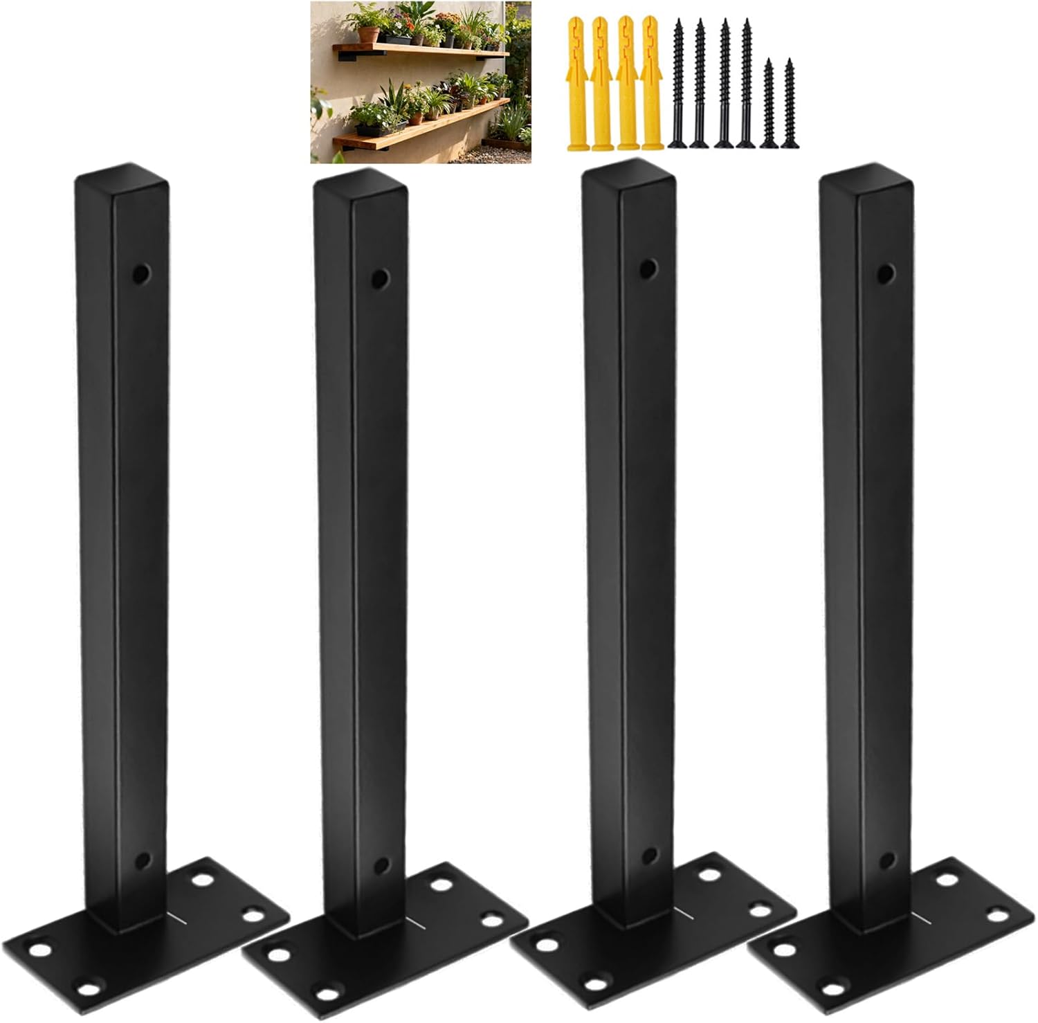 ウォールコーナープラントスタンドシェルフブラケット、ウォールブラケット窓敷居植物棚、ベッド上の壁装飾収納棚ブラケット、庭、キッチン、