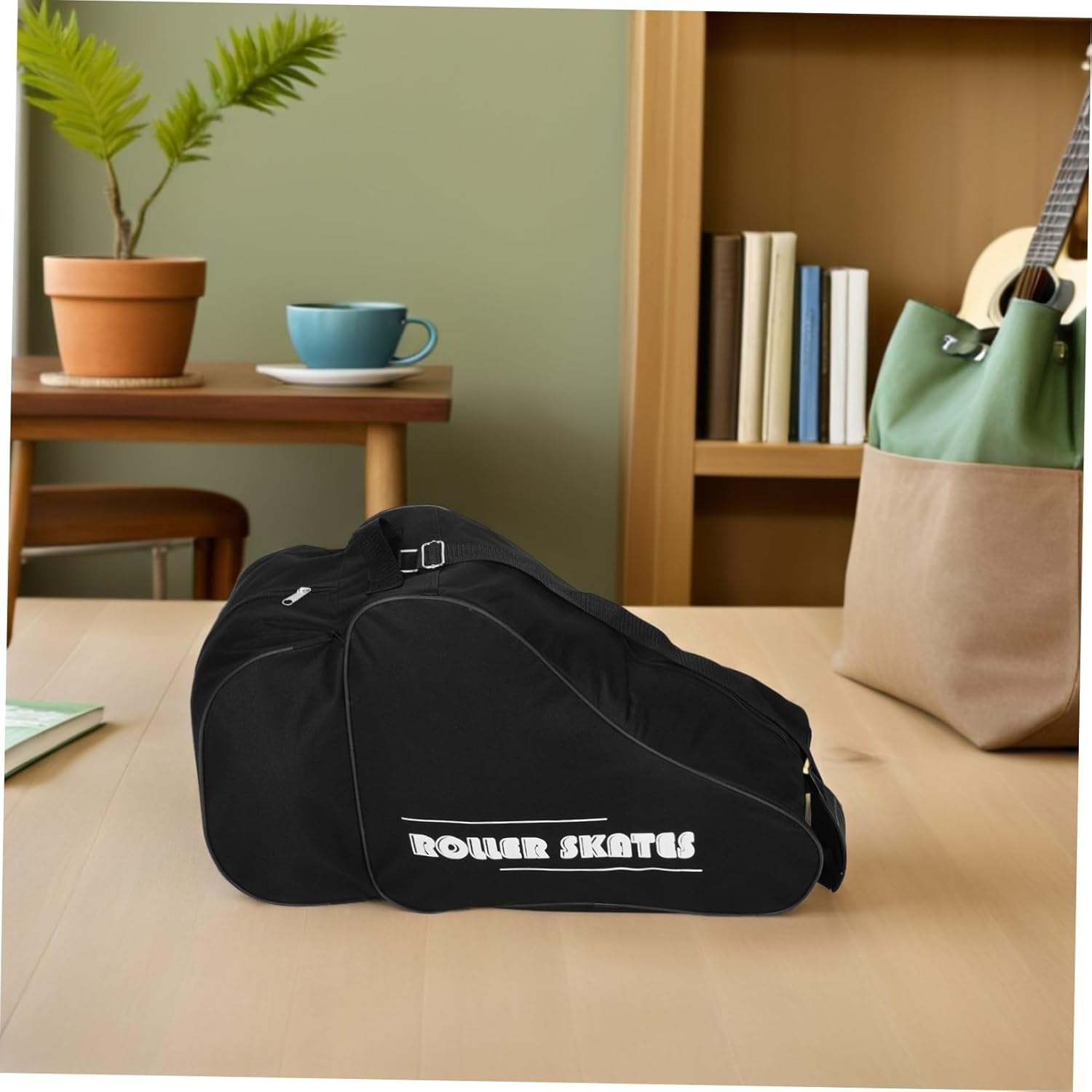 Happyyami 2pcs Roller Skate Bag Thick Padded Breathable Skate Carry Backpack for Ice Hockey Figure Skating Storage with Enhanced Protection for Adults