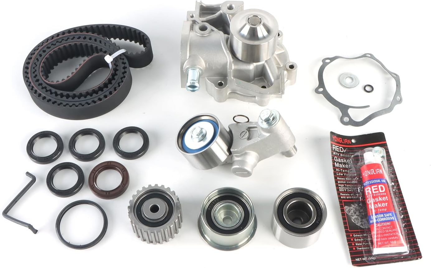EJ251 EJ253 Engine Water Pump Timing Belt Kit Fits for Subaru Forester 99-05/ Impreza 99-05/ Legacy 1999/ Outback 00-05, Saab 9-2X 05-06 2.5L OE 13028-AA231 13073-AA080 13073-AA190