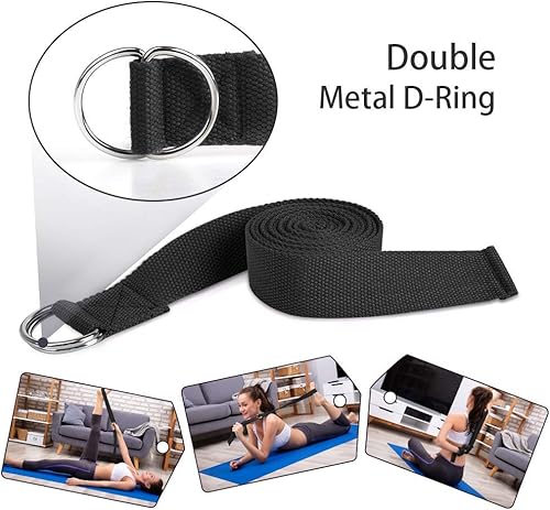 Miniatura 5 de Bloque de yoga - Juego de 2 bloques de yoga y correas - 4 x 6 x 9 pulgadas