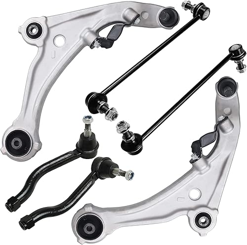 Miniatura 169 de Detroit Axle - Kit de brazos de control delanteros de 6 piezas para Hyundai Accent Kia Rio Rio5 06-10 2006 2007 2008 2009 2010 2011, 2 brazos de