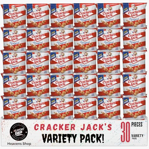 Cracker Jack's Variety Pack for Adults, Individual Packed, Original Caramel