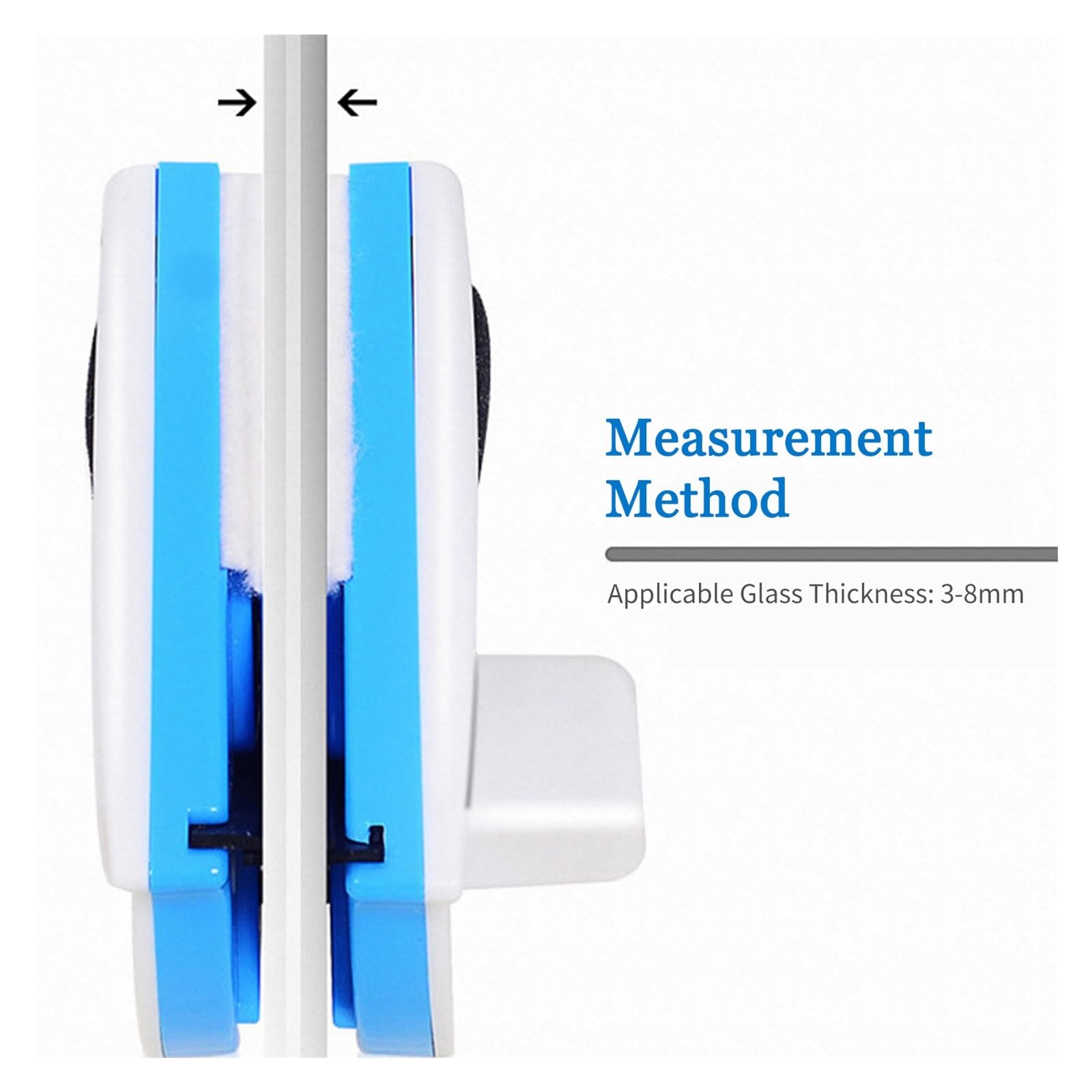 Limpiador magnético de vidrios for Ventanas Oficina y hogar, con Descarga automática Agua Doble Capa