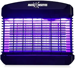 Armadilha Mata Mosquitos Elétrico Premium 2000V Grade Intercalada Mata Até Maruim Feito no Brasil