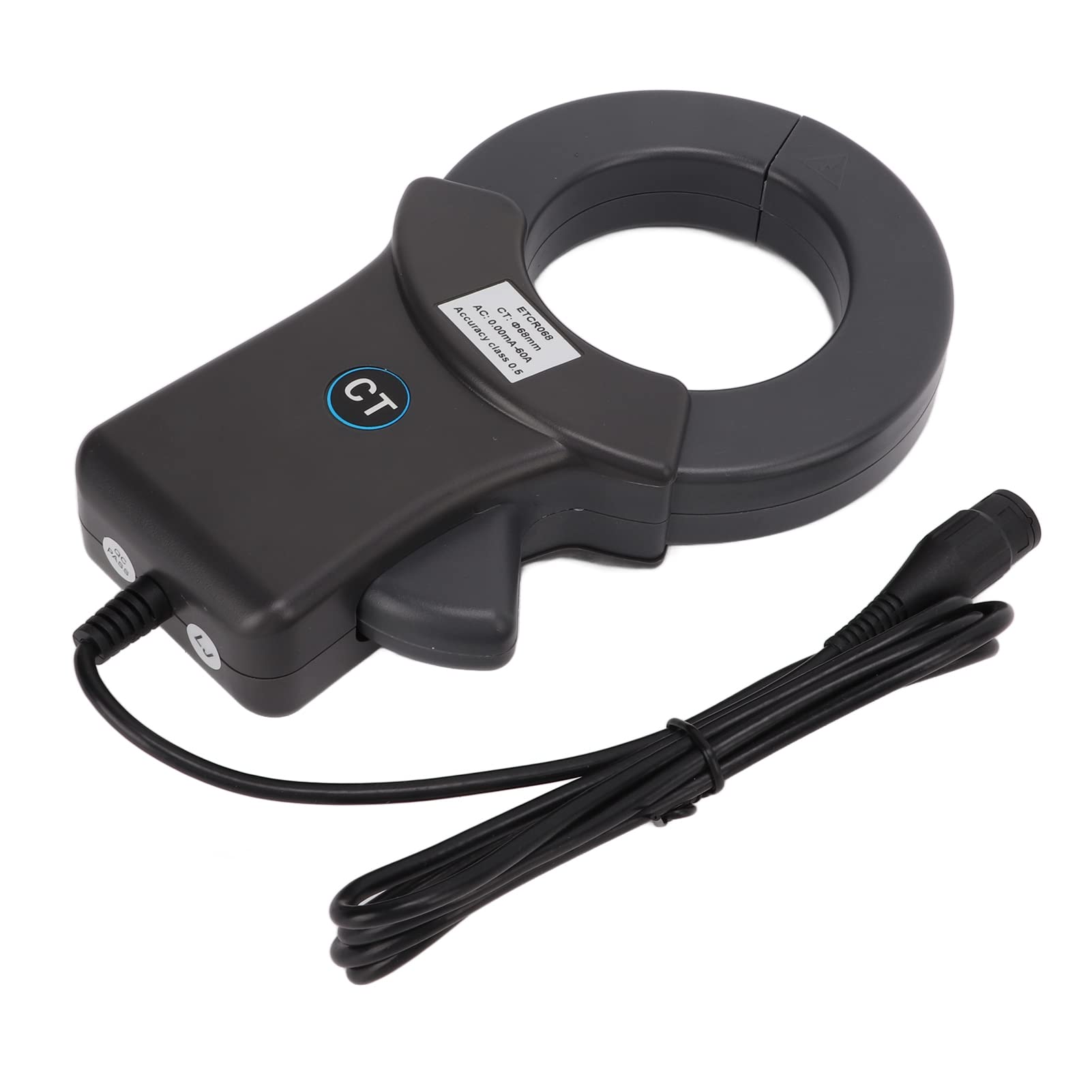 Ausla Medidor de Amperios Medidor de Corriente Abierto y Cerrado con Núcleo Permalloy Blindaje de Doble Capa 0.00 MA A 60 A 45 Hz A 100 KHz para Electricistas Registro de Datos de Control Industrial