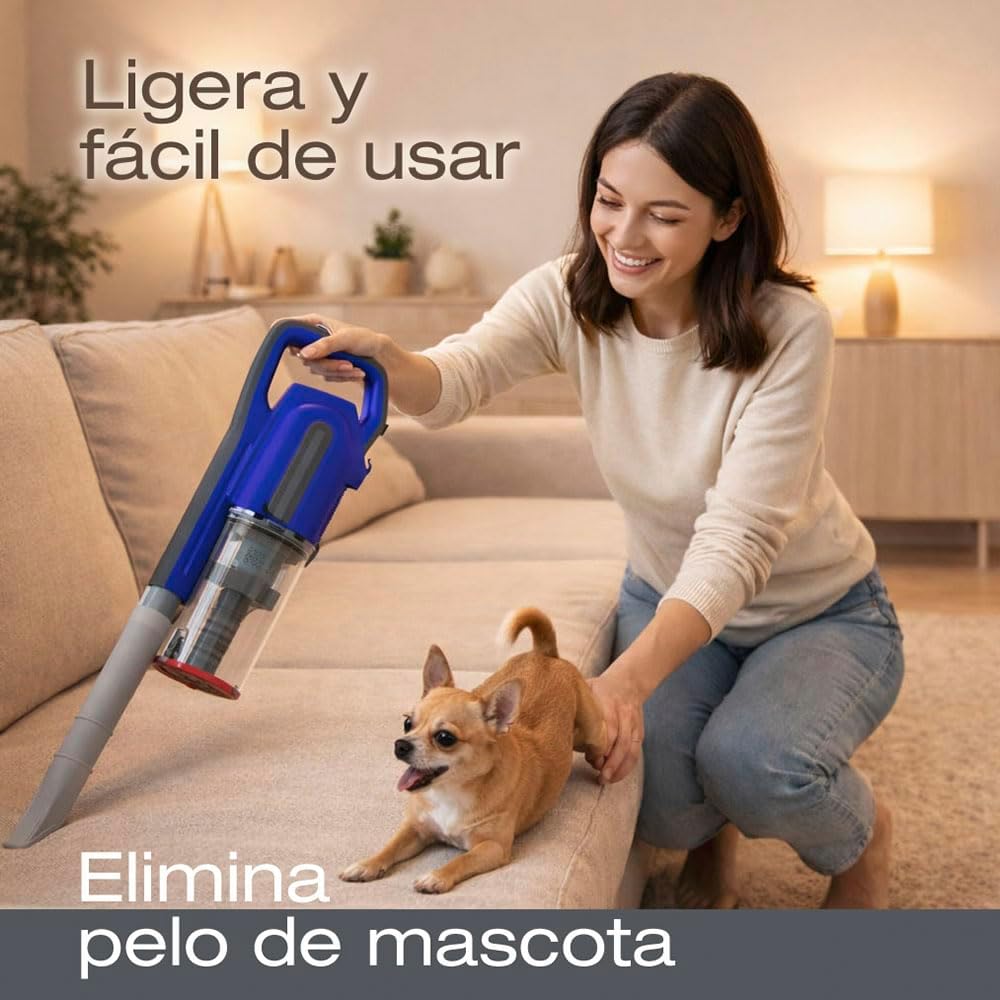 Koblenz Sagittarius Corded Stick Vacuum Cleaner, 3-in-1, 600W Motor, Brush Roll with LED, Cyclonic, Bagless 59 oz Dust Cup, Wall Mount, 16 ft Cord, Lightweight 5 lbs, Pet Hair, All Surfaces, SVK-631