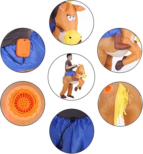 Miniatura 6 de Anself - Disfraz inflable con texto en inglés "Blow Up Inflatable"