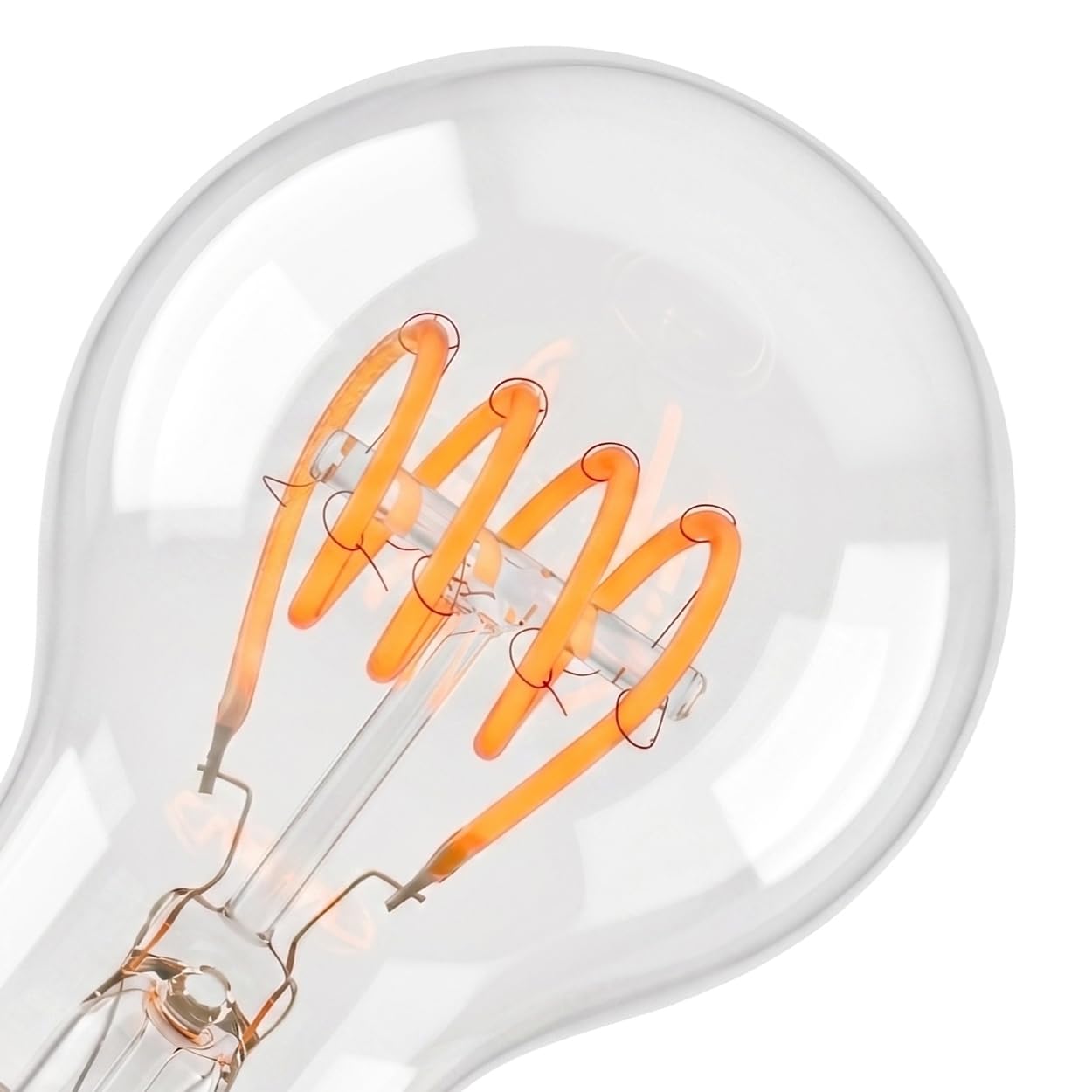 HOFSTEIN E27 LED Warmweiss Glühbirne Vintage Leuchtmittel 10er Set, 6 Watt Kugel Lampe Klar, E27 LED 2700K 350 Lumen A60 Dimmbar Für Wohnzimmer, Esszimmer Und Dekolicht