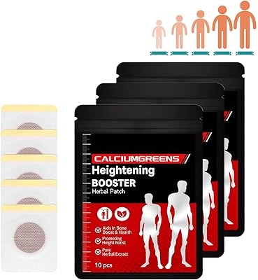 Generic Herbal Height Increasing Foot Patch, CalciumGreens Heightening Booster Herbal Patch, Herbal Calcium Support Patch, Bone Health & Height Enhancer 3 Pack