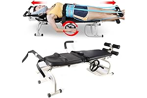 Gdrasuya10 Neck Stretcher Cervical Massage Traction Table, Portable Lumbar Stretch Device