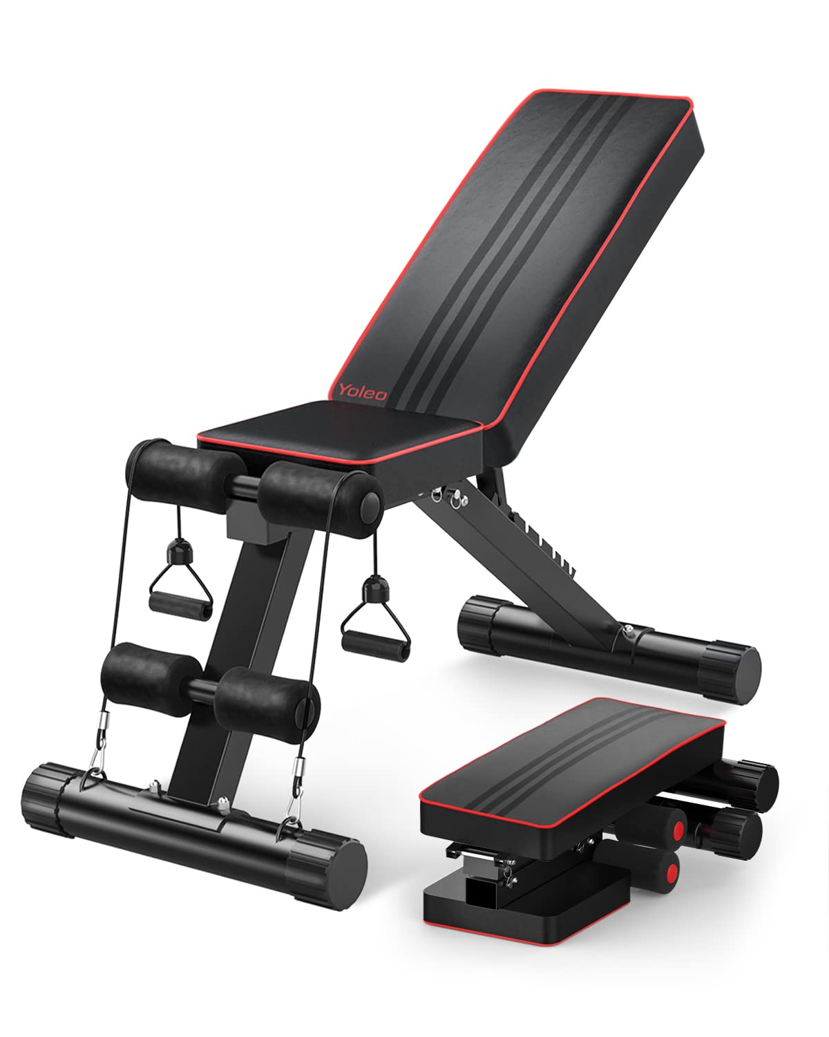 Buy Yoleo Commercial Weight Bench, Adjustable/Foldable Strength
