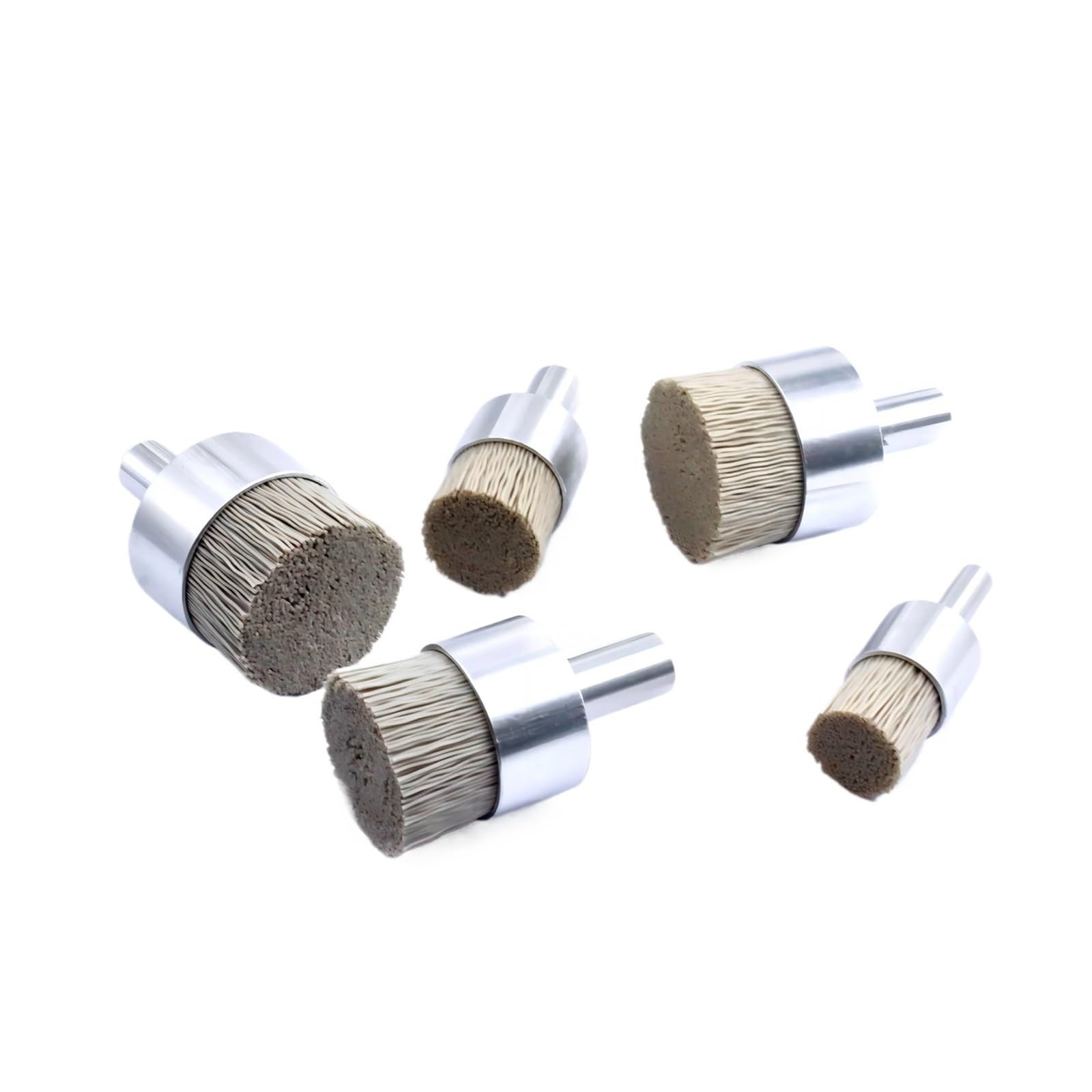 Szczotka druciana ze stali węglowej, Zestaw szczotek końcowych z tlenku glinu, nylonu ściernego, akcesoria do wierteł, 4-28 mm, ziarno 240-500(0.98in(25mm) 240Grit)