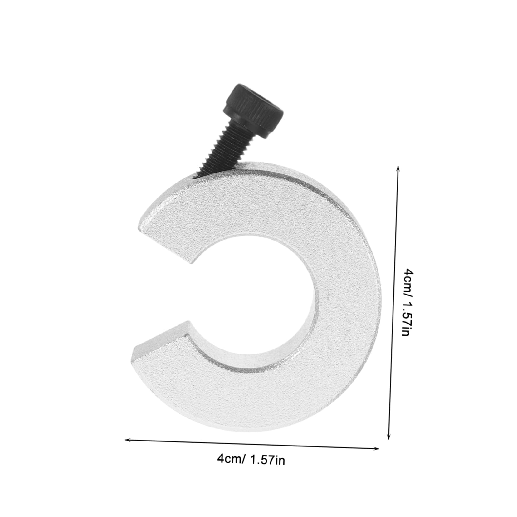 MUCKLILY 4pcs Guide Rail Limit Fixing Ring Linear Shaft Collar Linear Rail Stop Collar Linear Blocking Tools Aluminum Alloy Silver