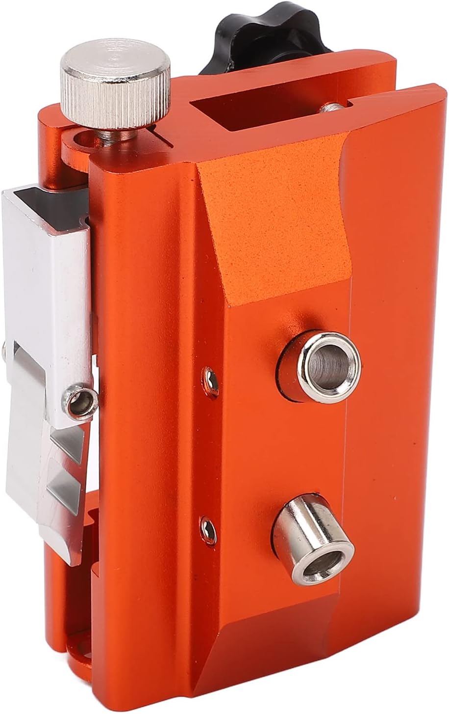 Hand Crank Chainsaw Sharpener Portable Manual Chain Grinding Jig with Detachable Crank, Stable 30° Anodized Clamp, Simple Installation for Chain Saw Maintenance