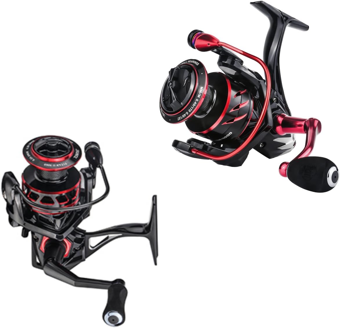 Fishing Reel Set, 2000 Saltwater/Freshwater Fishing Reel and 4000 Freshwateer Reel
