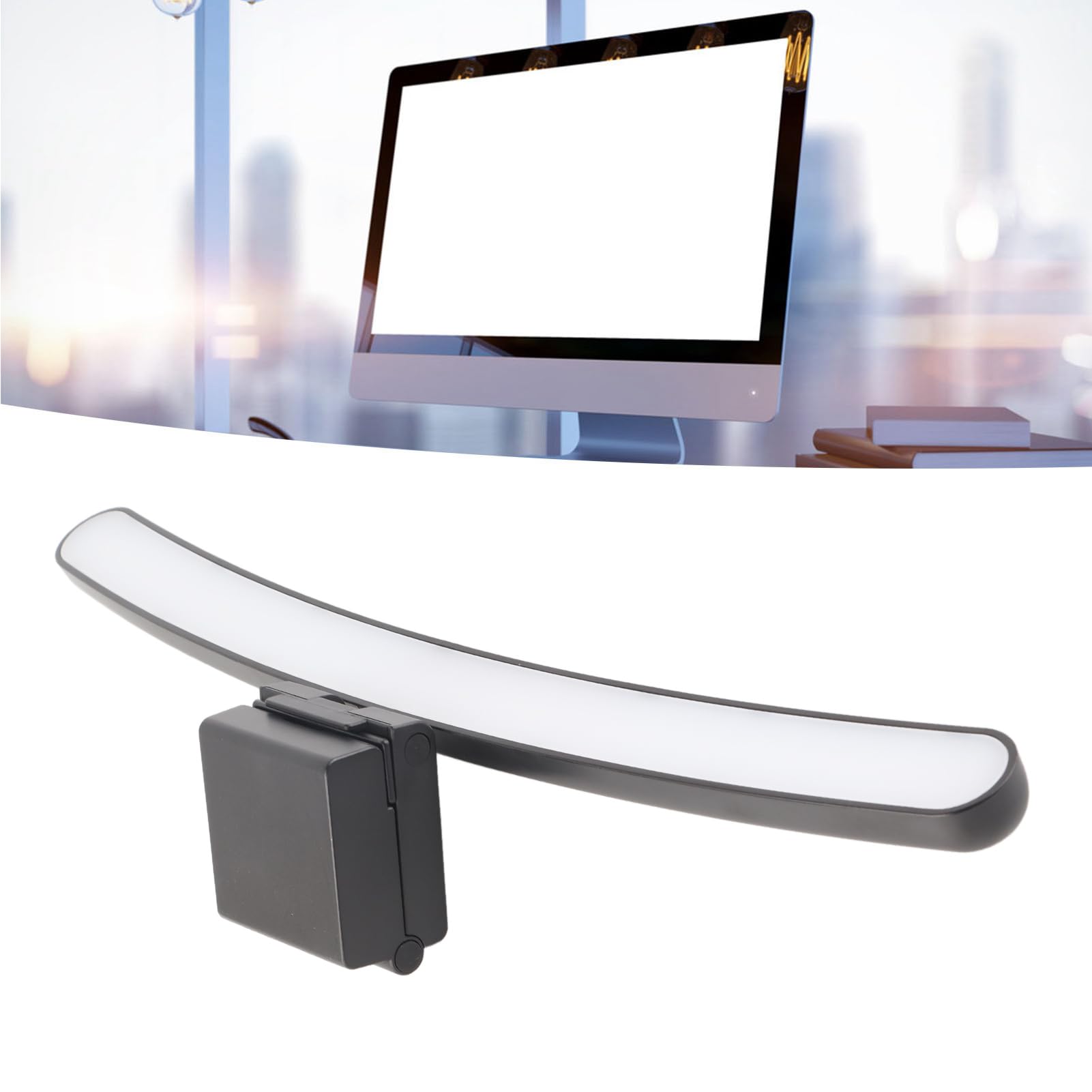 Lampe De Moniteur D'ordinateur, Lumière De Moniteur De Lampe LED 5V 1a, Barre Lumineuse De Moniteur D'écran à Gradation Tactile avec 7 Couleurs RVB pour écran Incurvé
