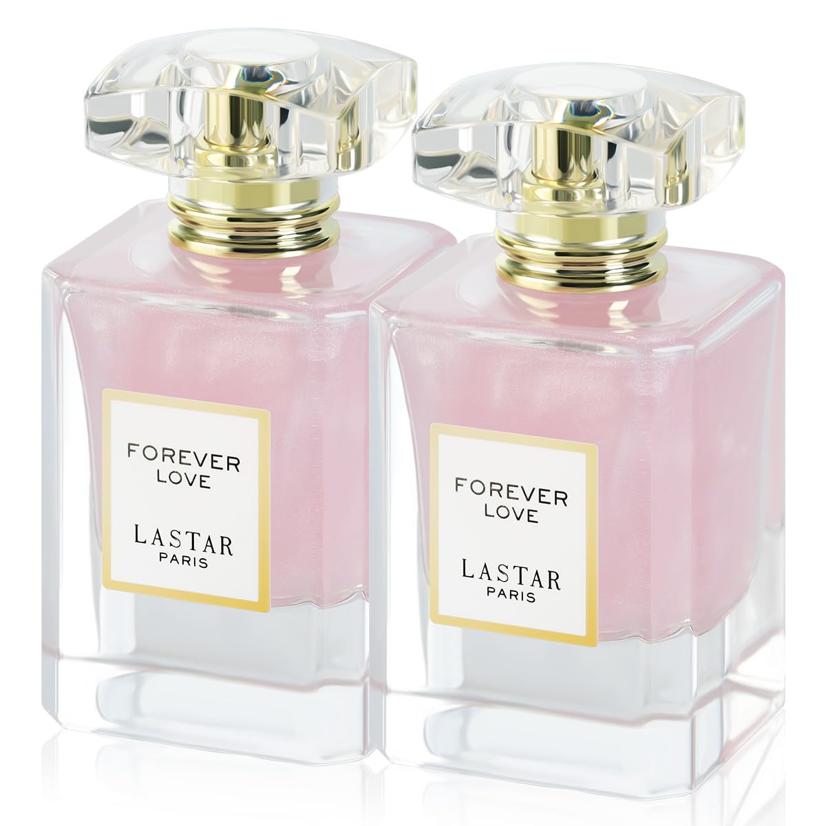 LASTAR Profumo durevole forever love parfum, profumo floreale, dimensioni da viaggio, Eau De Profumo, per uomini e donne, 55 ML*2, perfetto per regali di festa, San Valentino, Halloween, Natale
