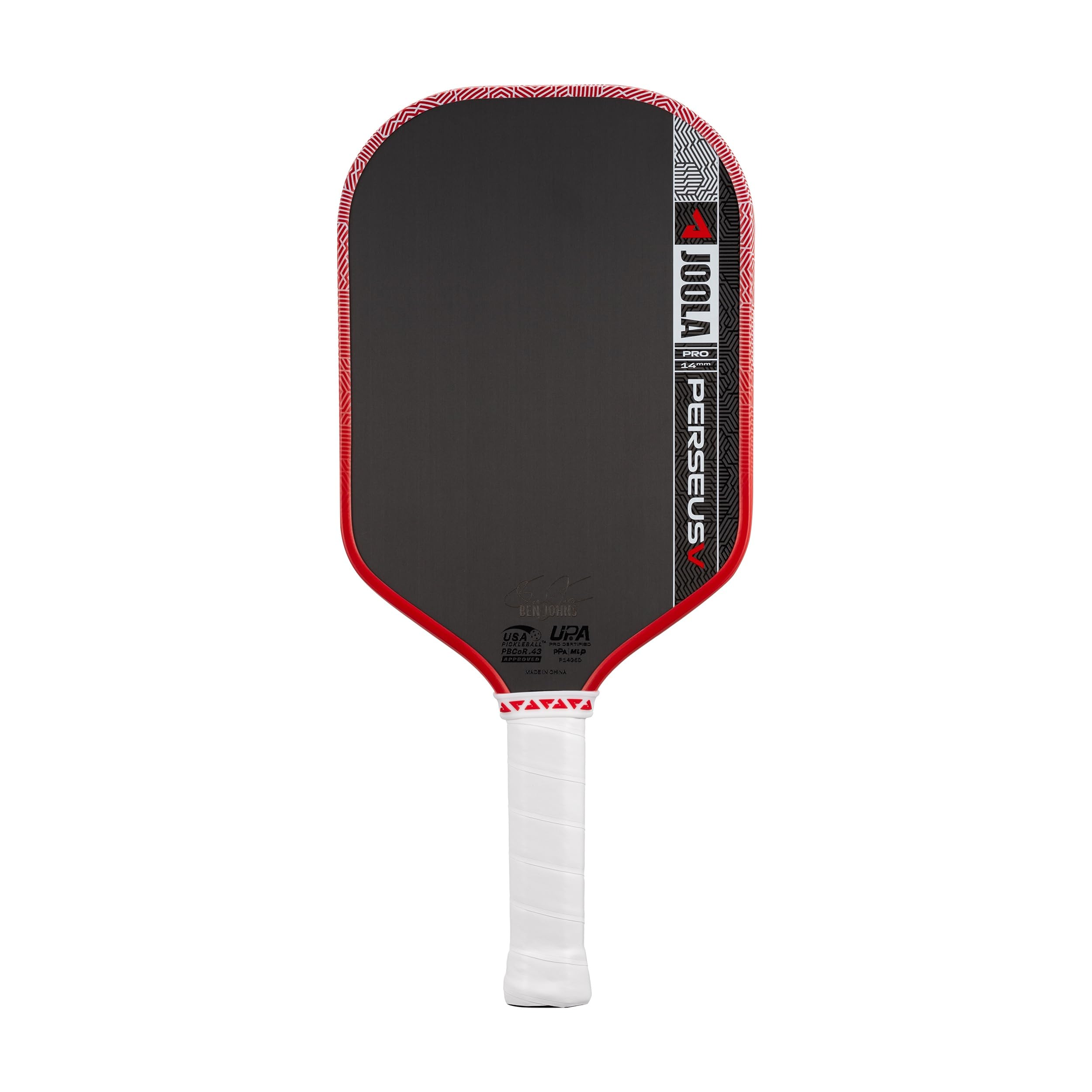 JOOLA Perseus Pro V Ben Johns Blaze Red 14mm Pickleball Paddle (Global) | DUAL APPROVED BY USPA/PPA-image-31