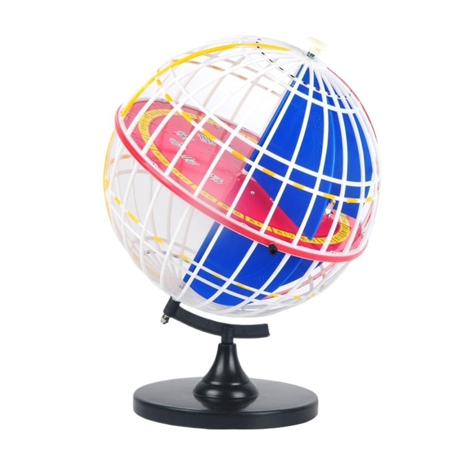 32cm Earth Longitude Latitude Model With Stand Geographic Theodolite Globe Geography Teaching Demonstration Instrument Coordinate Demonstrator For Middle School