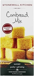 Stonewall Kitchen Gluten-Free Cornbread Mix, 16 oz - Moist Texture, Authentic Cornmeal Taste for Chili & Stews
