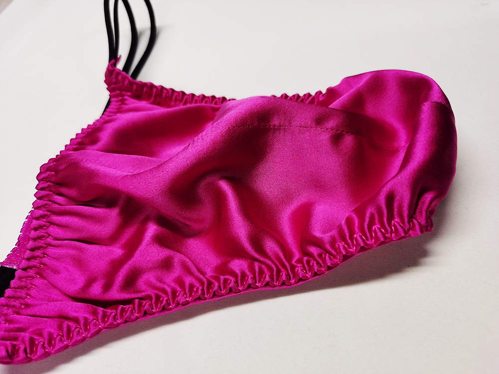 String en Satin de Soie pour Hommes - sous-vêtements de Bikini G-String