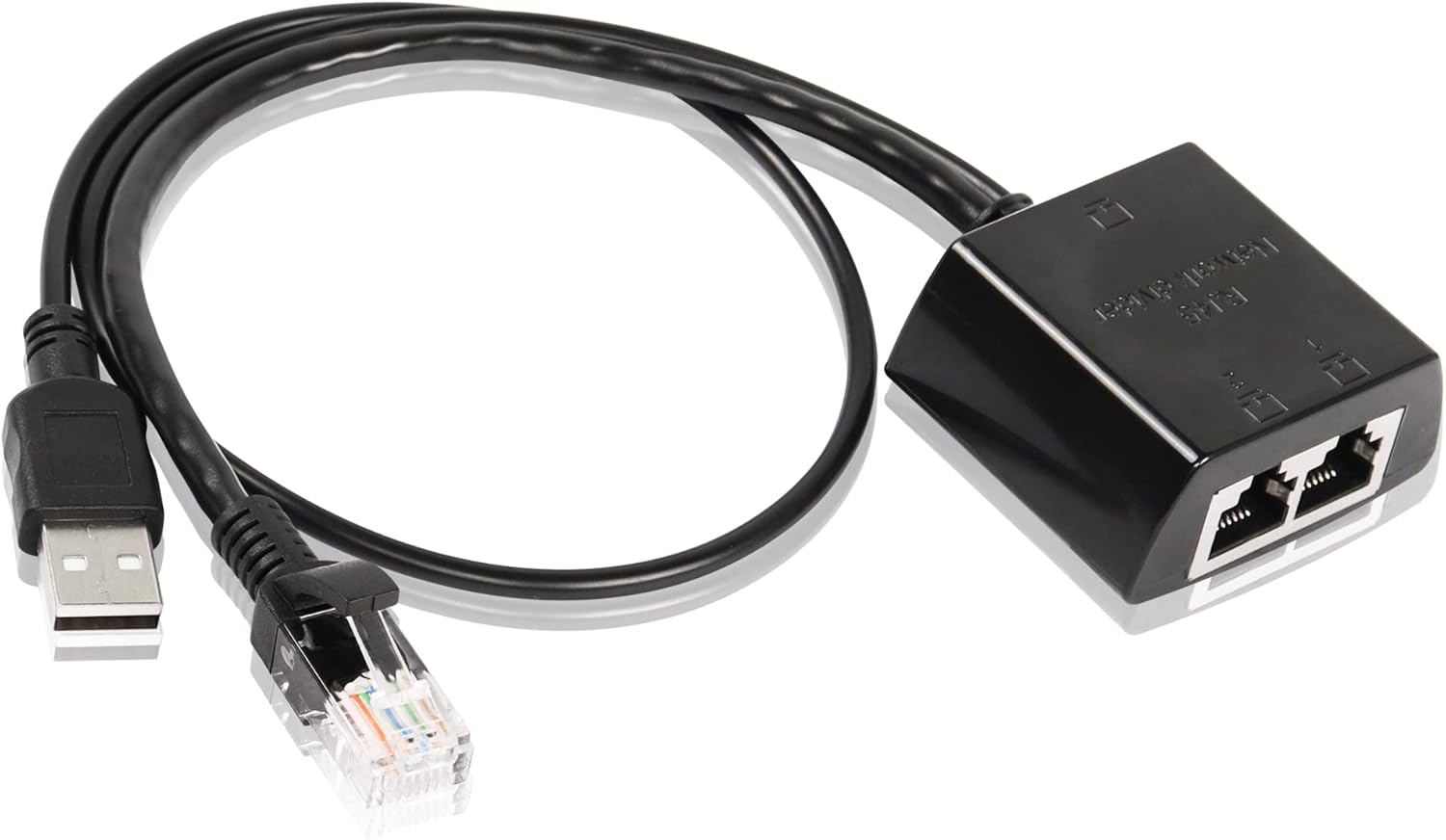 SinLoon RJ45 1 to 2 Network Splitter Adapter,1 Male to 2 Female High