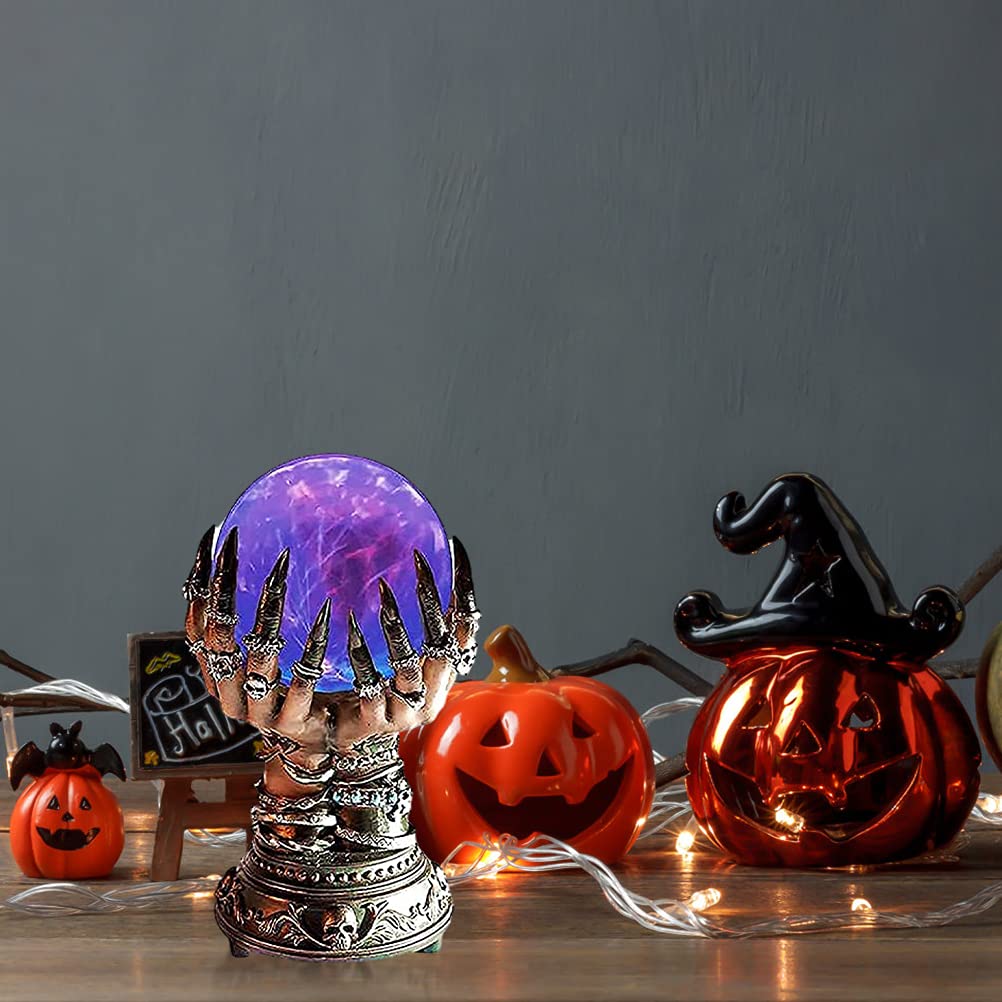 Bola de Cristal y Halloween Bola Intermitente Mágica para Decoración de Halloween