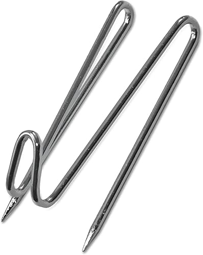 Ganchos de alambre Advantus para panel de pared, plateados, 25 ganchos por paquete (75370).