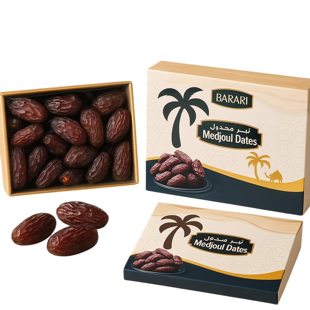 Premium Medjoul Dates | Jumbo & Succulent King of Dates | Natural, High Fibre & Energy-Rich Dry Fruit Box (500 g)-picture-17